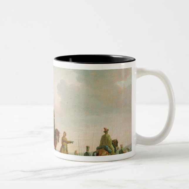 The Partisans in 1812, 1820 Two-Tone Coffee Mug (Right)