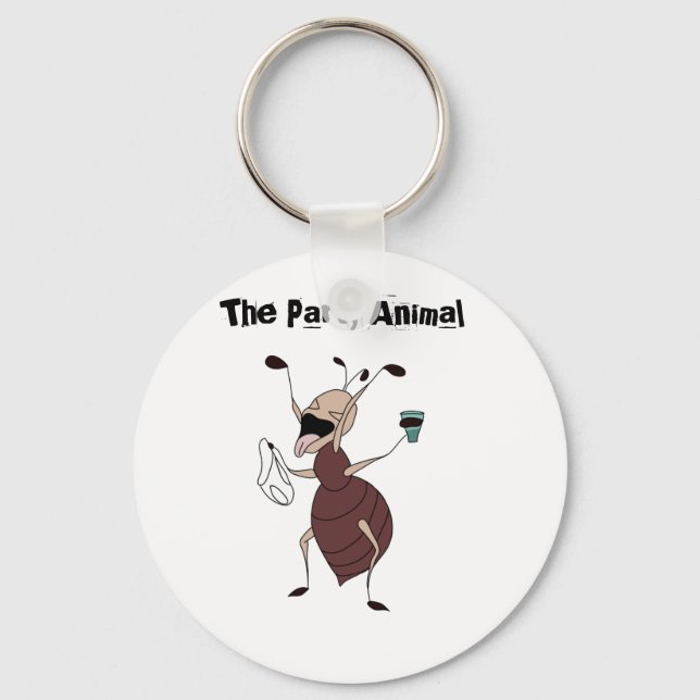 The Party Animal Ant Keychain (Front)