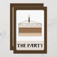 THE PARTY Tarot Style Birthday Cake Slice Party