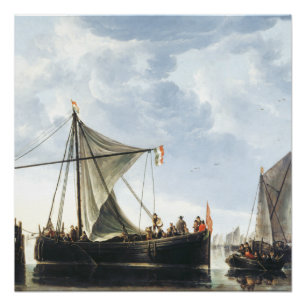 The Passage Boat Aelbert Cuyp  Poster