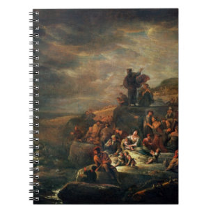 The Passage of the Red Sea (oil on canvas) Notebook