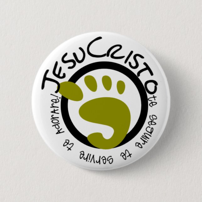 The passages of Jesus 2 Inch Round Button (Front)