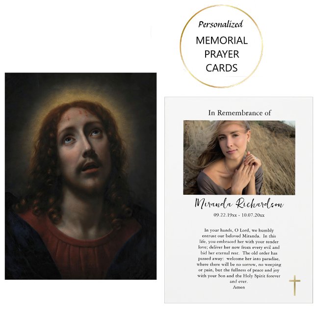 The Passion of Christ Catholic Funeral Prayer Card (Creator Uploaded)