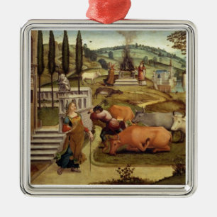 The Passions of Pasiphae, wife of King Minos of Cr Metal Ornament