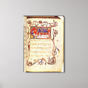 The Passover Meal, Northern Spain Canvas Print
