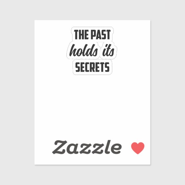The Past Holds Its Secrets: Mystery Unraveled Them (Sheet)