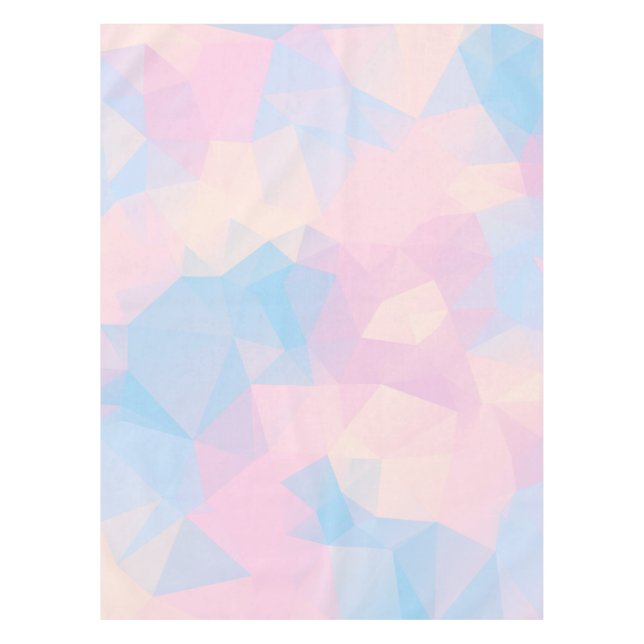 The Pastel Colours Low Poly Tablecloth (Front)