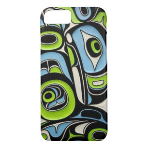 The Pastel Native, or Lily Pulitzer meets Haida iPhone 8/7 Case