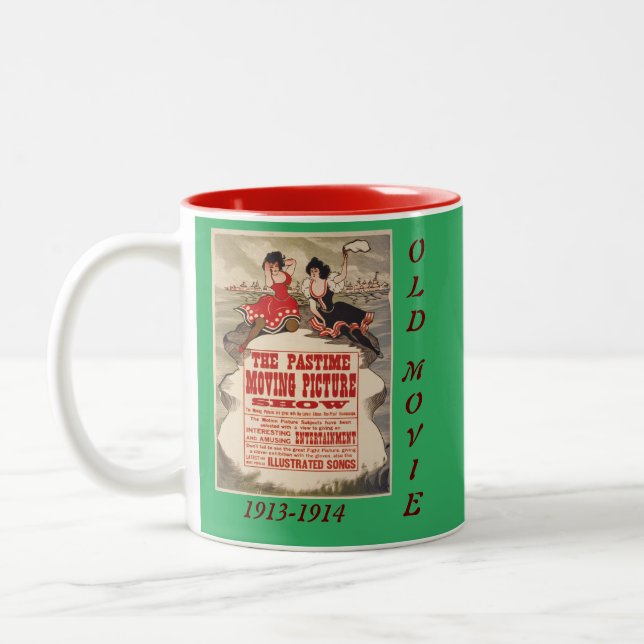 The Pastime Moving Picture Old Movie Poster Mug (Left)