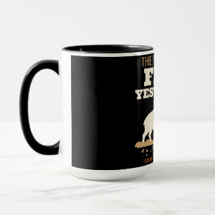 The Pasture Was Flat Yesterday, Funny Feral Hog Mug