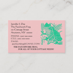 THE PATCHWORK FROG CALLING/BUSINESS CARD CRAFTERS