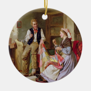 The Patchwork Quilt Ceramic Ornament