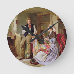 The Patchwork Quilt Round Clock