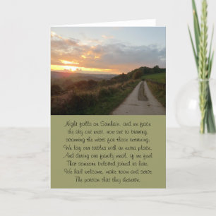 The Path Home Samhain Sunset Card