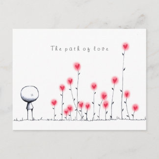 The path of love postcard