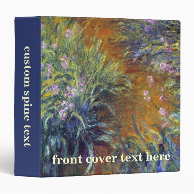 The Path Through the Irises by Claude Monet Binder (Front/Spine)