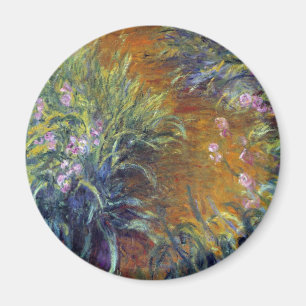 The Path Through the Irises by Claude Monet Magnet