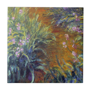 The Path Through the Irises by Claude Monet Tile