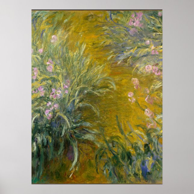 The Path through the Irises - Claude Monet Poster (Front)