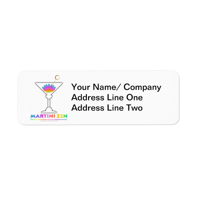 The Path to Cocktail Enlightenment Labels (Front)
