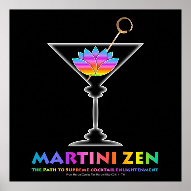 The Path to Cocktail Enlightenment Poster, Prints (Front)