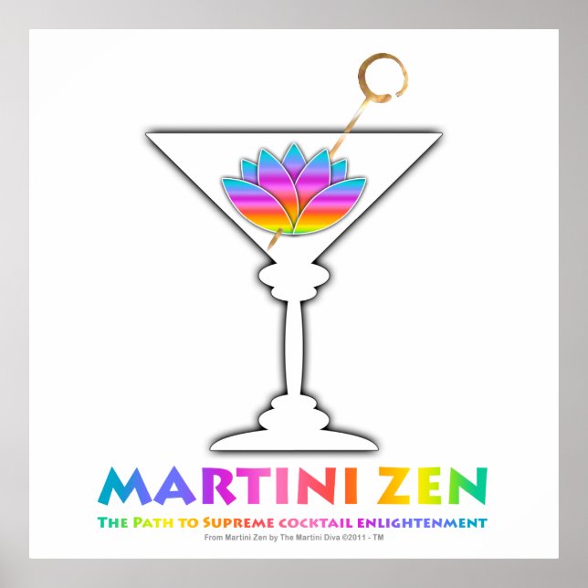 The Path to Cocktail Enlightenment Poster, Prints (Front)