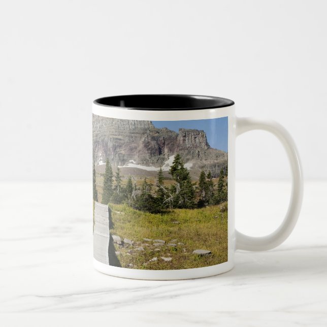 The pathway to the view of Hidden Lake Two-Tone Coffee Mug (Right)