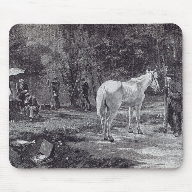 The Patient Model, from 'Leisure Hour', 1888 Mouse Pad (Front)