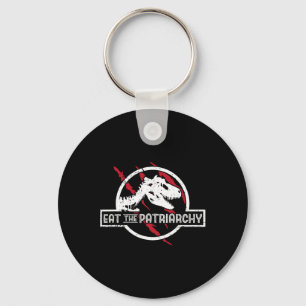 The Patriarchy Dinosaur Feminist Humour Saying Keychain