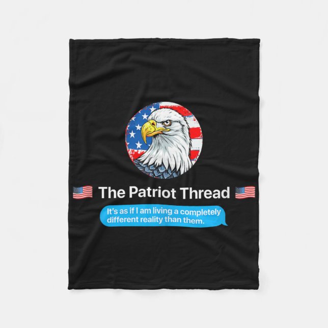 The Patriot Thread Living A Completely Different R Fleece Blanket (Front)