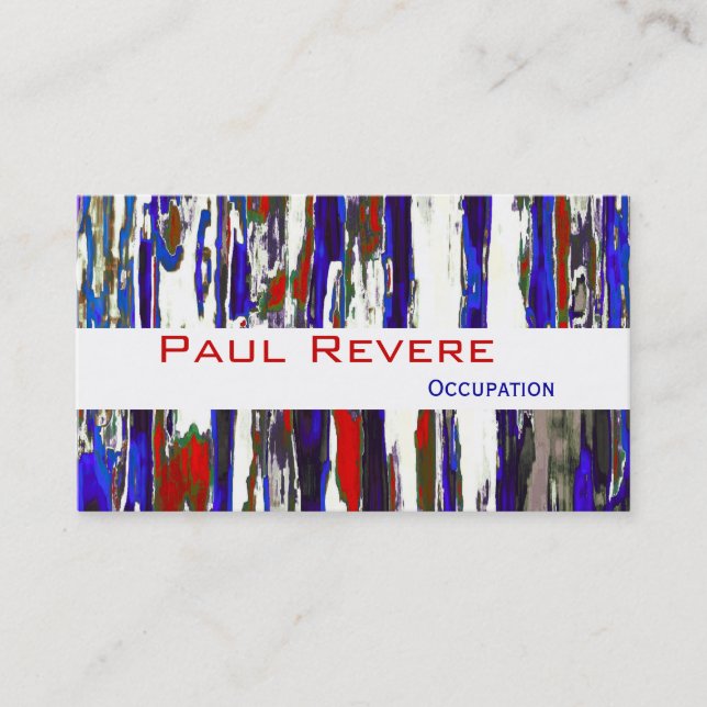 The Patriotic ~ Business Cards (Front)