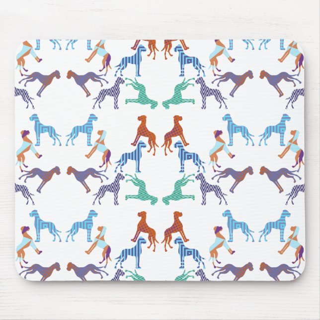 the pattern Great Dane pattern Mouse Pad (Front)