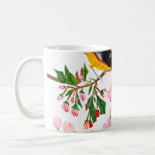 The pattern is with birds and flowers. It is creat Coffee Mug