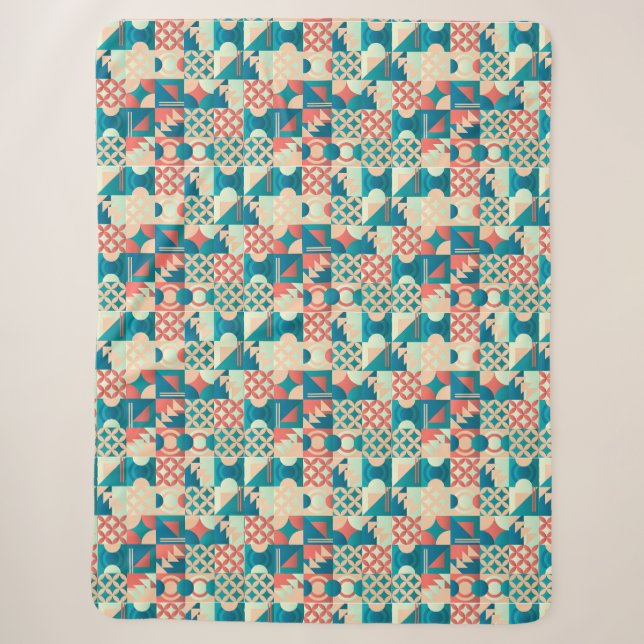 the pattern sherpa blanket (Front)