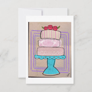 The Patterned Pastel Tower Invitation