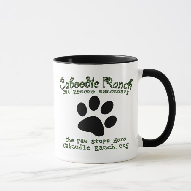 'The Paw Stops Here' Mug (Right)
