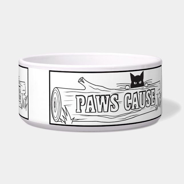 The Paws Cause Rescue Ceramic Pet Bowl (Right)