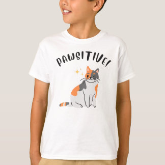 The PAWSITIVE Cat - Kid's T-Shirt