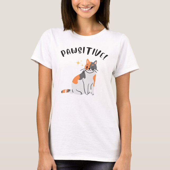 The PAWSITIVE Cat - Women's T-Shirt (Devant)