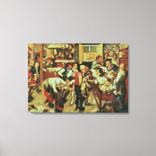 The Payment of the Tithes (oil on canvas) Canvas Print