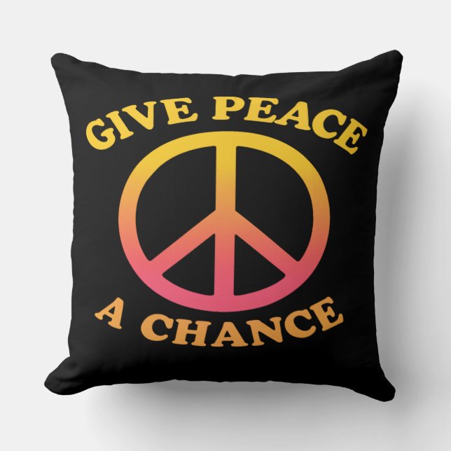 'The Peace Collection' Throw Pillow (Front)