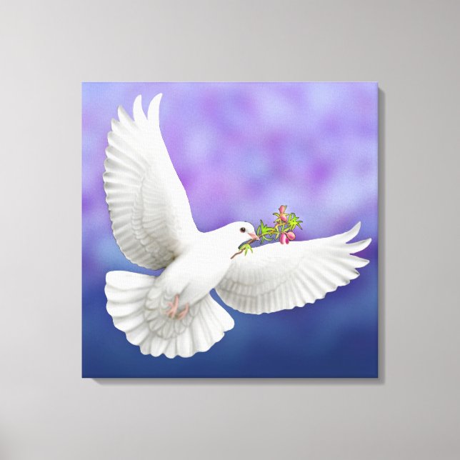 The Peace Dove Wrapped Canvas (Front)