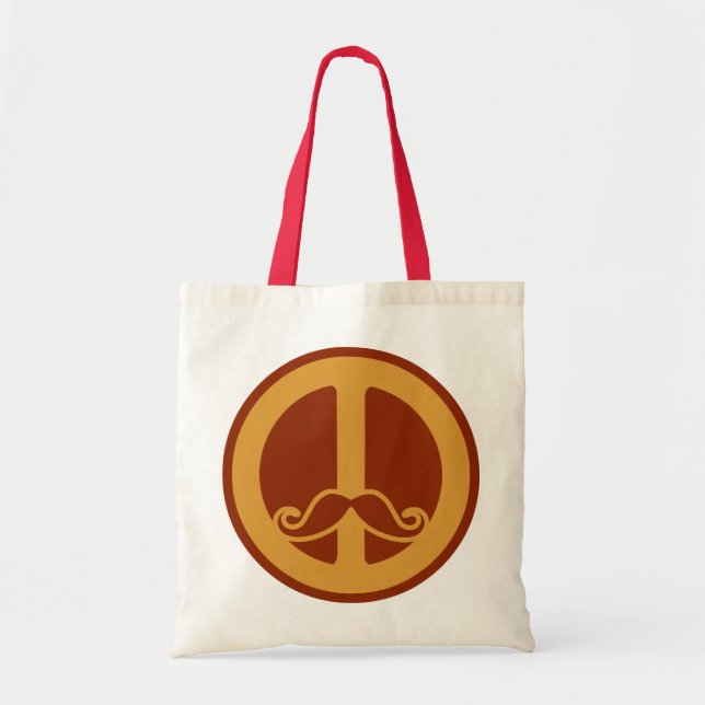 The Peace Stache bag - choose style (Front)