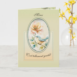 The peaceful bird card