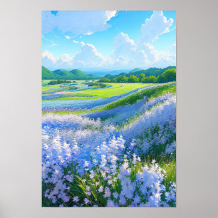 The Peaceful Blue Valley Poster