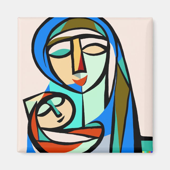 The Peaceful Madonna Magnet (Front)