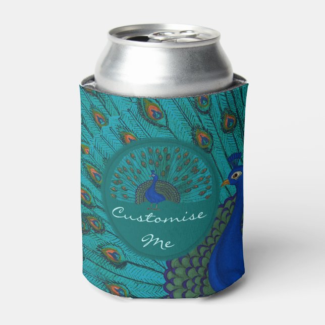 The Peacock Can Cooler (Can Front)
