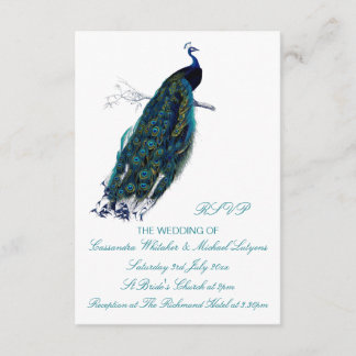 The Peacock Collection RSVP Card