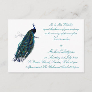 The Peacock Collection Wedding Invite
