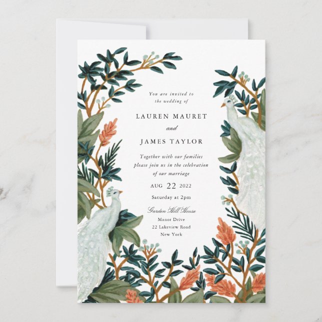 The Peacock Invitation (Front)